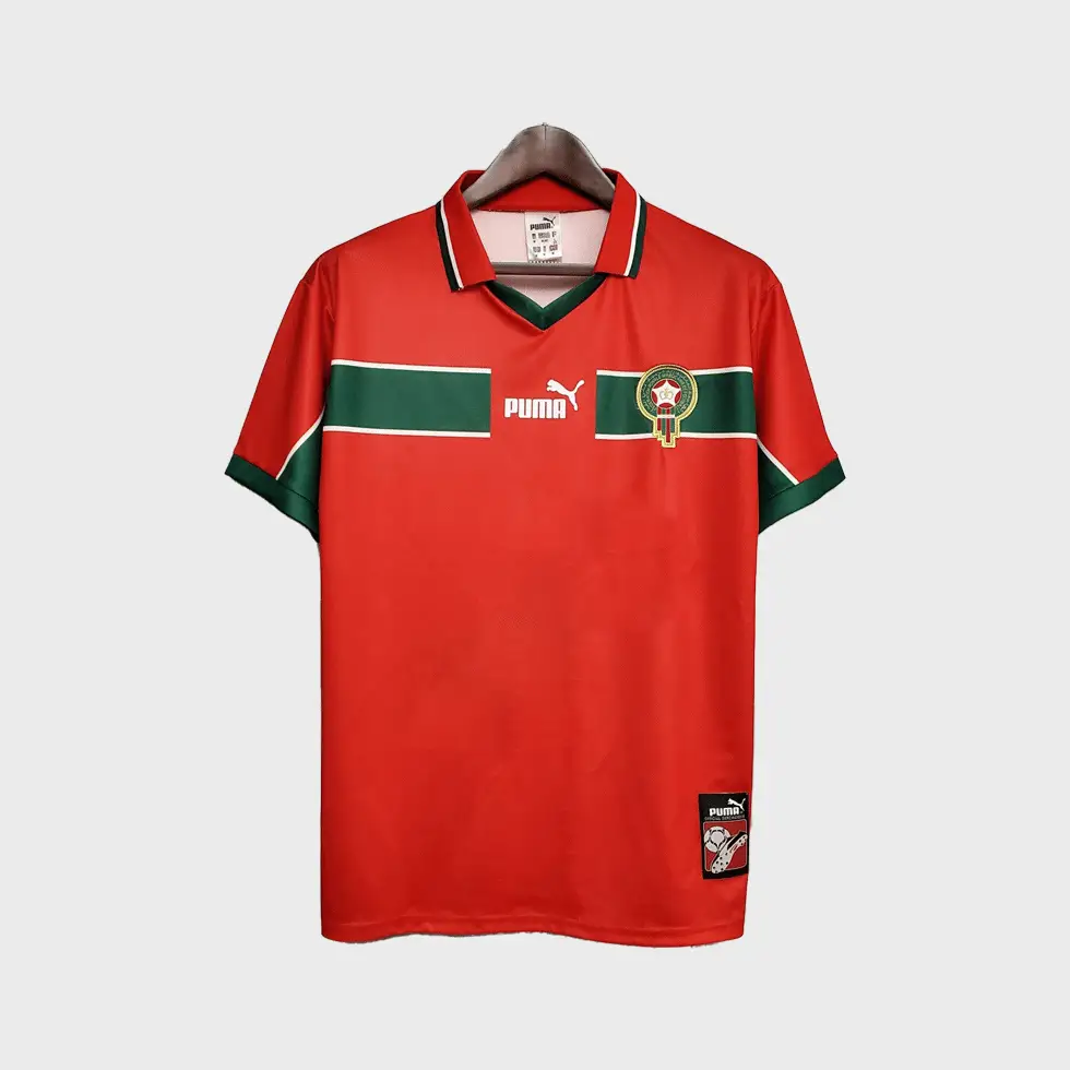 Morocco 1998 Home RED Jersey world cup