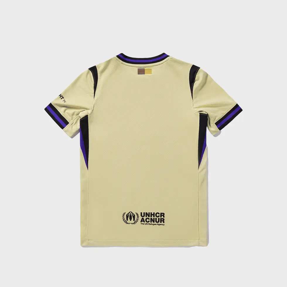 Nike FC Barcelona 25/26 Kids Dri-FIT Stadium SS Away Shirt - Image 2