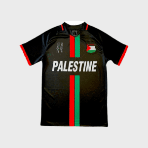 Palestine Black Centre Striped (Red/Green) Football Shirt